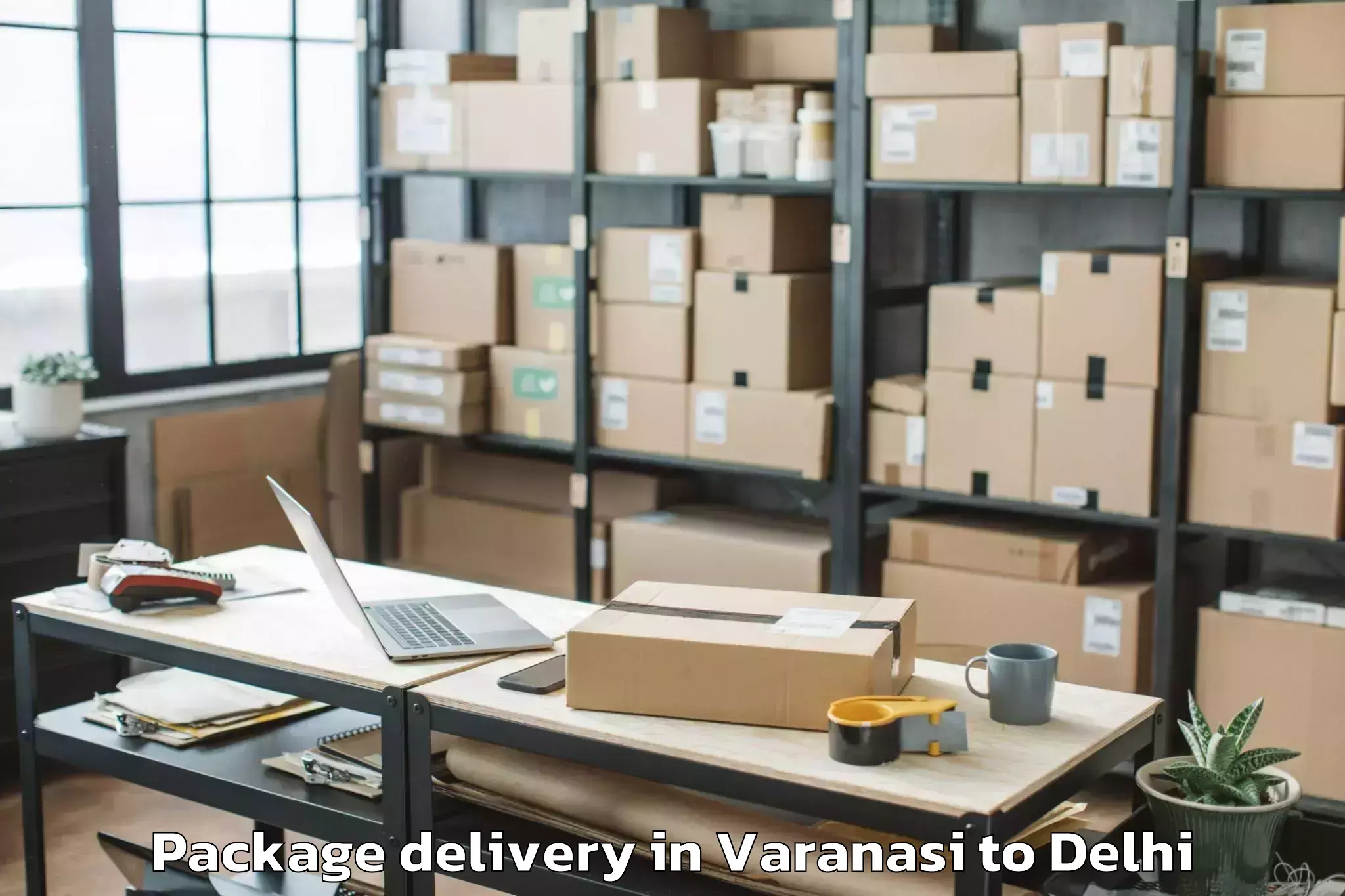 Book Varanasi to Sarojini Nagar Package Delivery Online